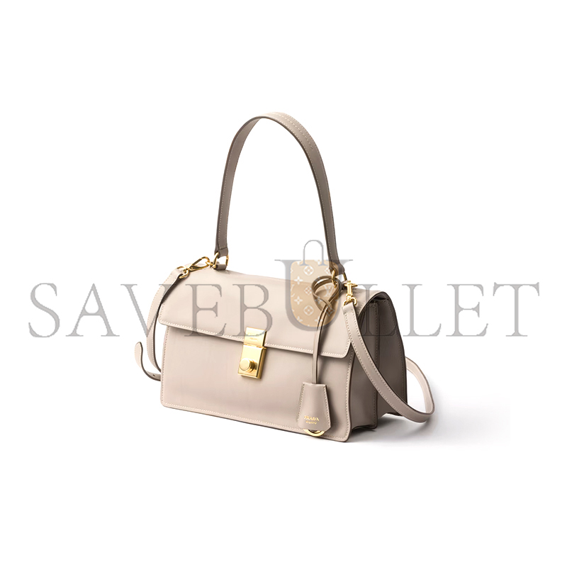 PRADA SOFT SOUND MEDIUM LEATHER SHOULDER BAG 1BN023 (28*16*10cm) PRADA SOFT SOUND MEDIUM LEATHER SHOULDER BAG 1BN023 (28*16*10cm)